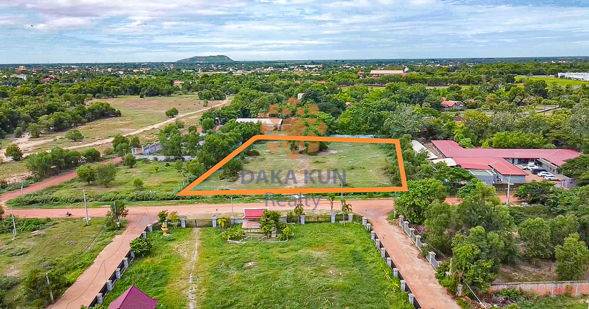 Land for Sale in Siem Reap City, near Phum Baitang